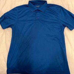 Men’s blue golf shirt